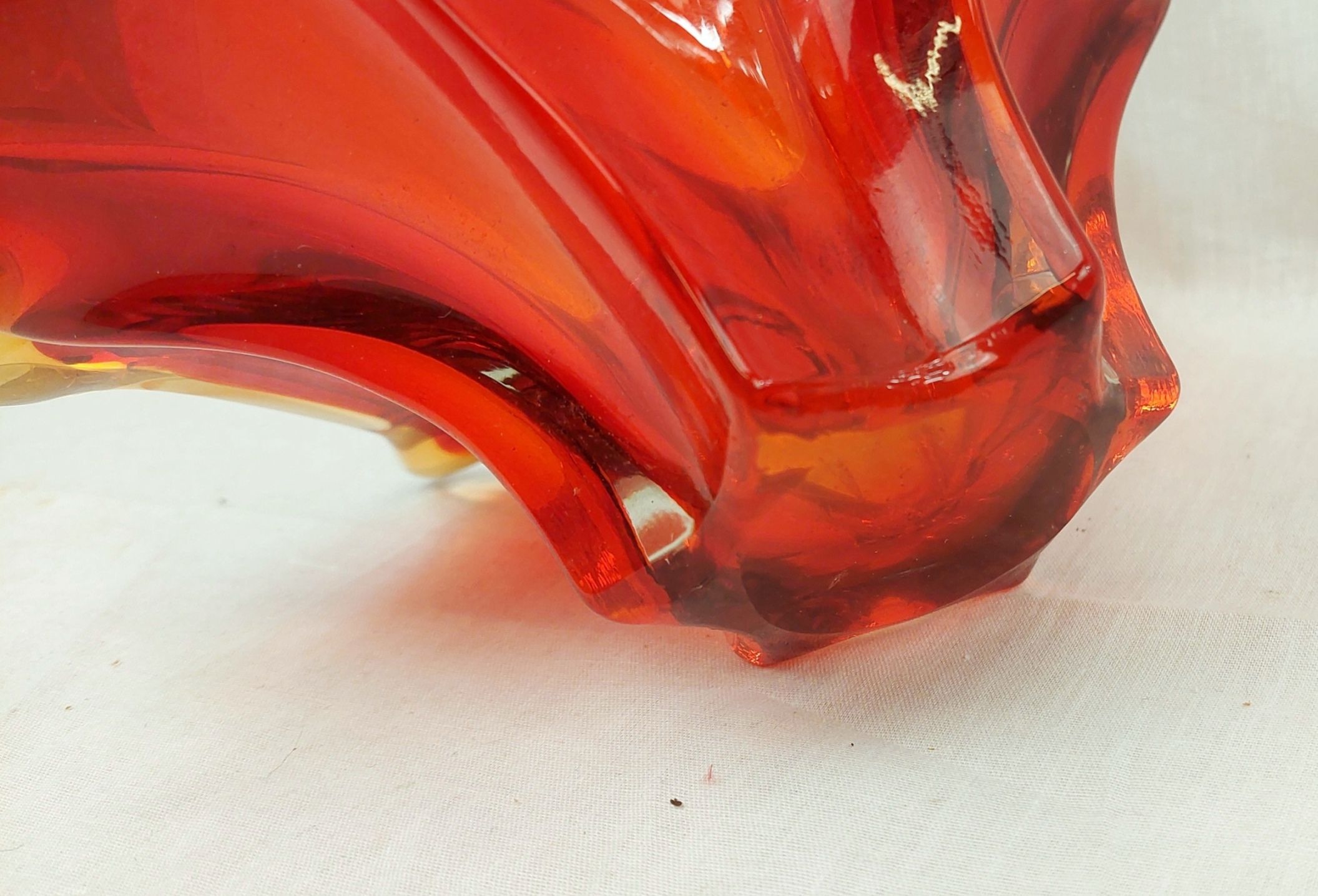 1950s Murano Uranium And Cadmium Glass Bowl - Image 3