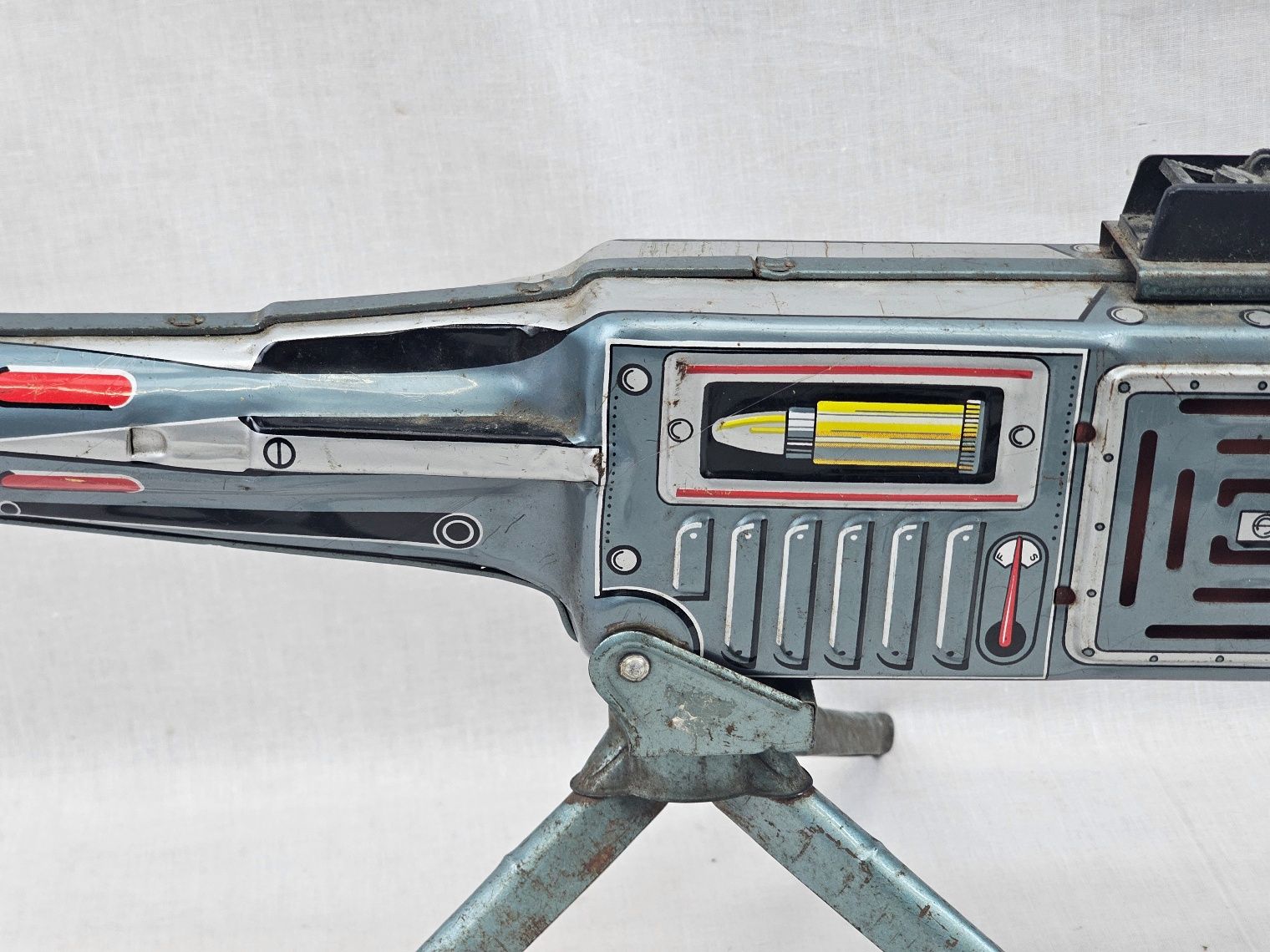 1960s Tada Of Japan Tinplate M3 Heavy Machine Gun - Image 5