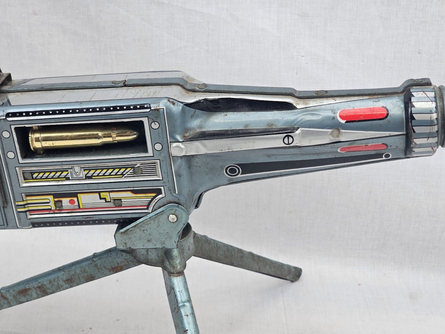 1960s Tada Of Japan Tinplate M3 Heavy Machine Gun - Image 12
