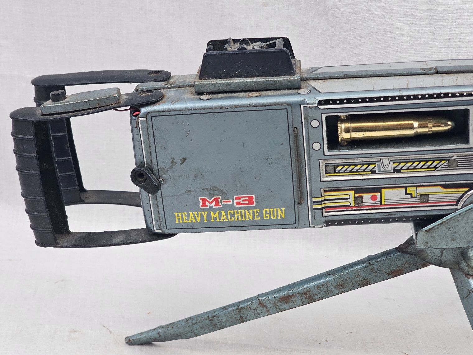 1960s Tada Of Japan Tinplate M3 Heavy Machine Gun - Image 11