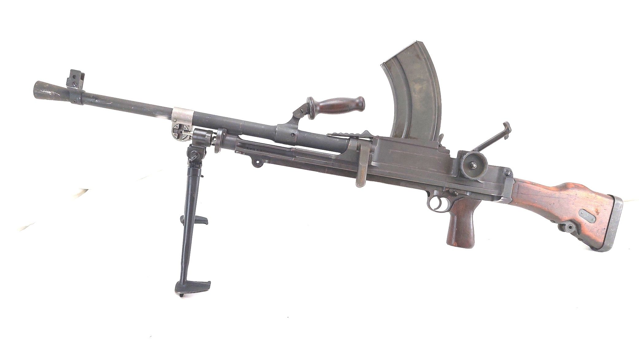 British, WW2, Inglis Bren Mk I(M) .303 Light Machine Gun, with Bipod, Original Transit Crate, Dated 1942, Deactivated - Image 10