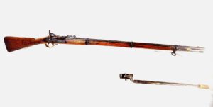 British, c.1867, Snider-Enfield .577 3-Band Rifle with Nepalese Socket Bayonet – Marked in Devanagari Script, Obsolete Calibre