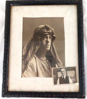 British, c.1917–1920s, Framed Portrait Photograph — Lawrence of Arabia Interest, Thought to Depict T.E. Lawrence, with Additional Photo