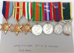 British, WWII & Postwar, Group of Seven Medals to Sergeant R.B. Young, Royal Engineers & Royal Signals — All Named Inc 8th Army Clasp