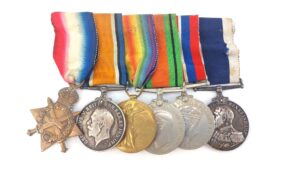 British, WWI & WWII, Royal Navy Group of Six Medals to Chief Petty Officer Telegraphist George Dudley Bear, HMS Falmouth & HMS Repulse — Jutland Veteran