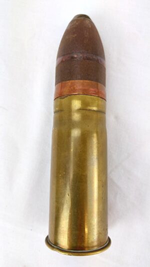 British, WW1, 37mm VSM Pom-Pom Round — Fixed Projectile, Inert