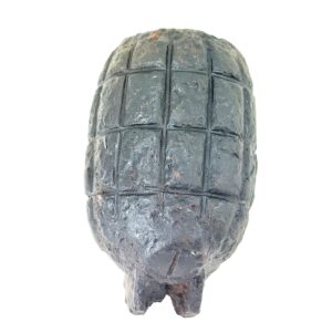 British, WW1, No. 5 Mk I “Mills Bomb” Hand Grenade, Relic Condition, Inert