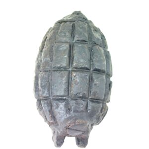 British, WW1, No. 5 Mk I “Mills Bomb” Hand Grenade, Relic Condition, Inert