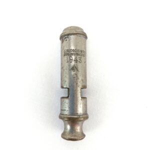 British, WW2, Military Whistle, Dated 1943, by J. Hudson & Co., Birmingham