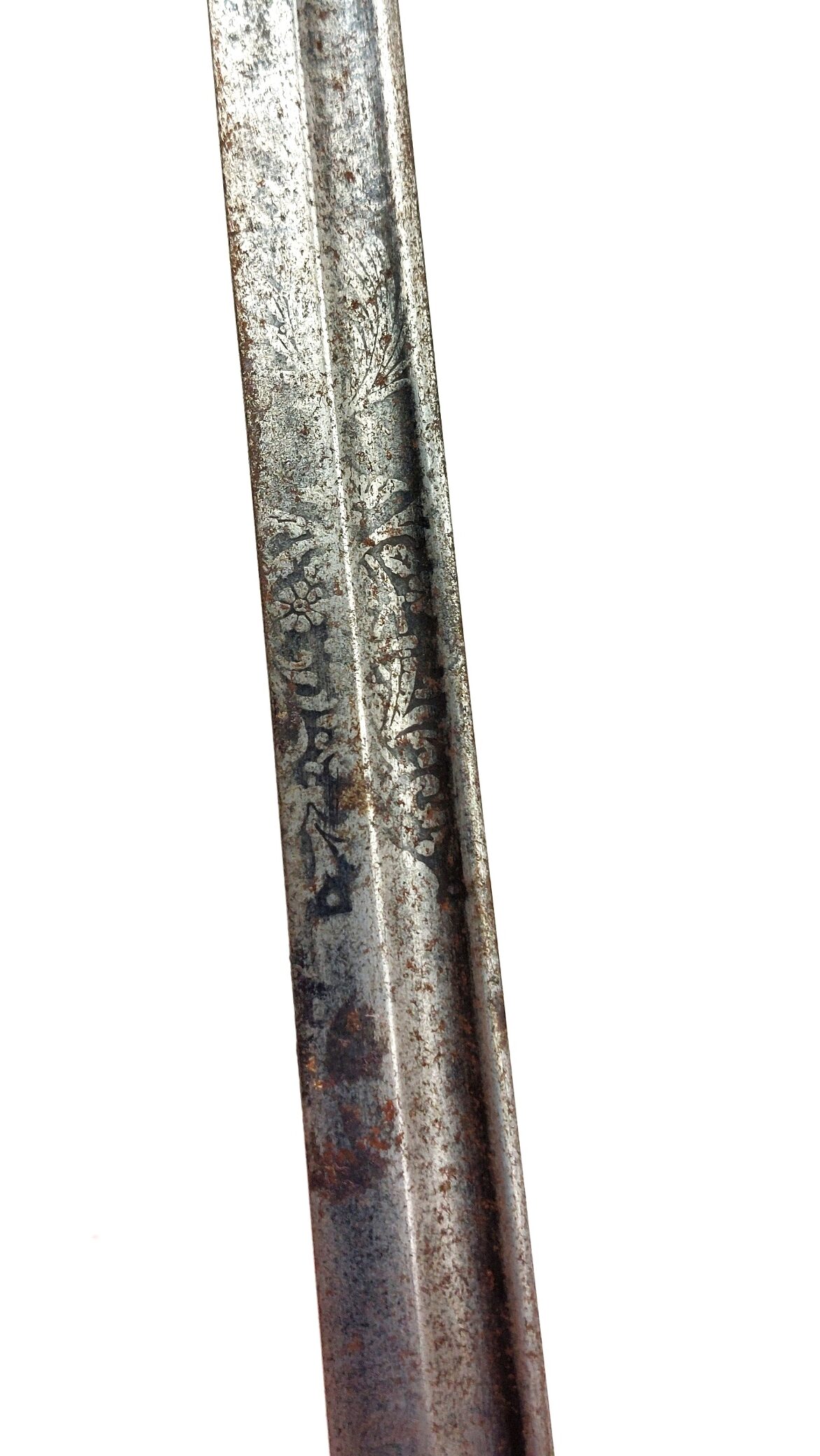 British, WW1, 1912 Pattern Cavalry Officer’s Sword, Retailed by Maxwell, 8 Dover Street London, Plain Bowl Guard, Etched Blade, "Made in England" - Image 14