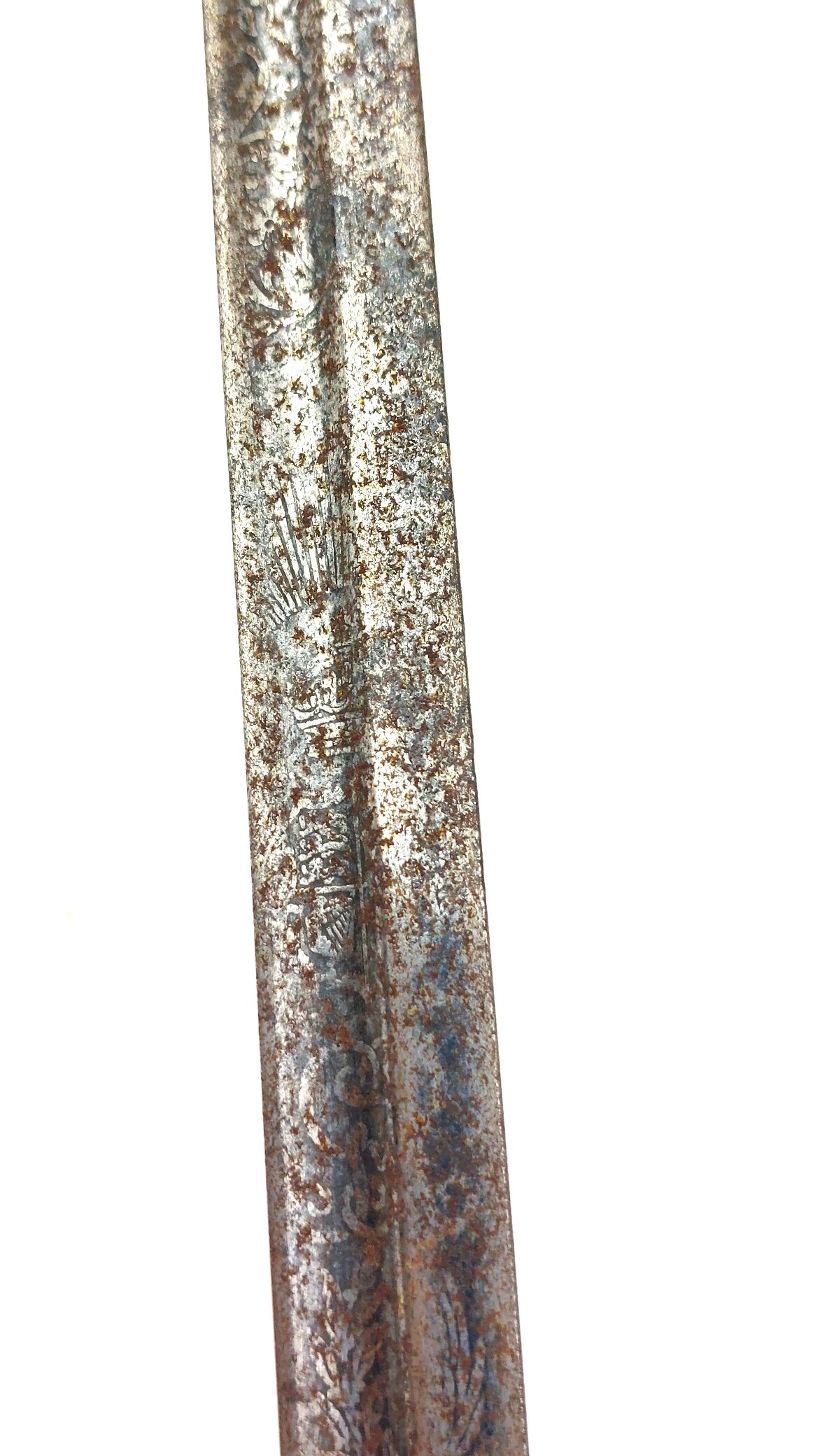 British, WW1, 1912 Pattern Cavalry Officer’s Sword, Retailed by Maxwell, 8 Dover Street London, Plain Bowl Guard, Etched Blade, "Made in England" - Image 18