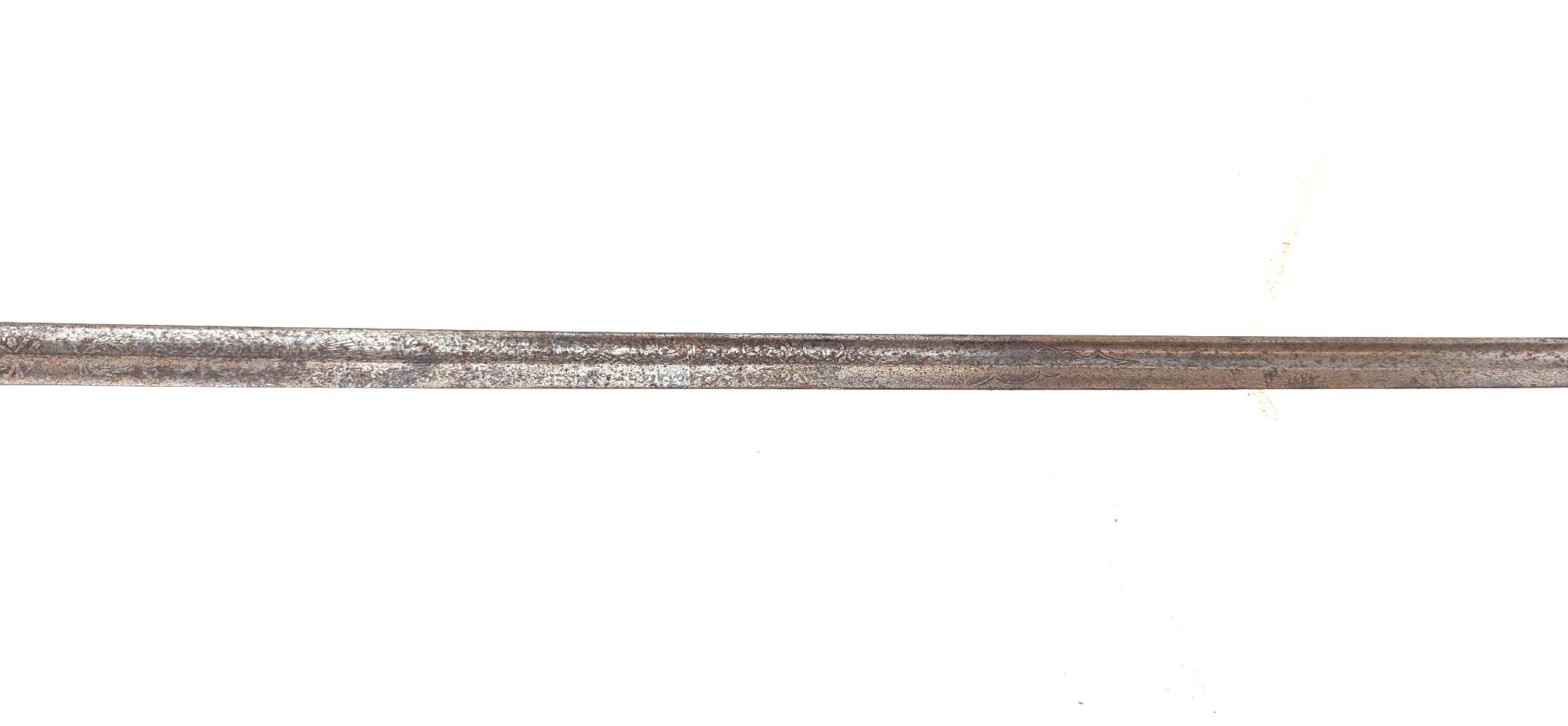 British, WW1, 1912 Pattern Cavalry Officer’s Sword, Retailed by Maxwell, 8 Dover Street London, Plain Bowl Guard, Etched Blade, "Made in England" - Image 4