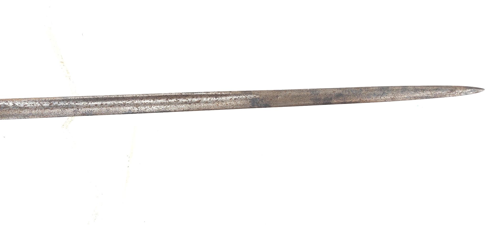 British, WW1, 1912 Pattern Cavalry Officer’s Sword, Retailed by Maxwell, 8 Dover Street London, Plain Bowl Guard, Etched Blade, "Made in England" - Image 5