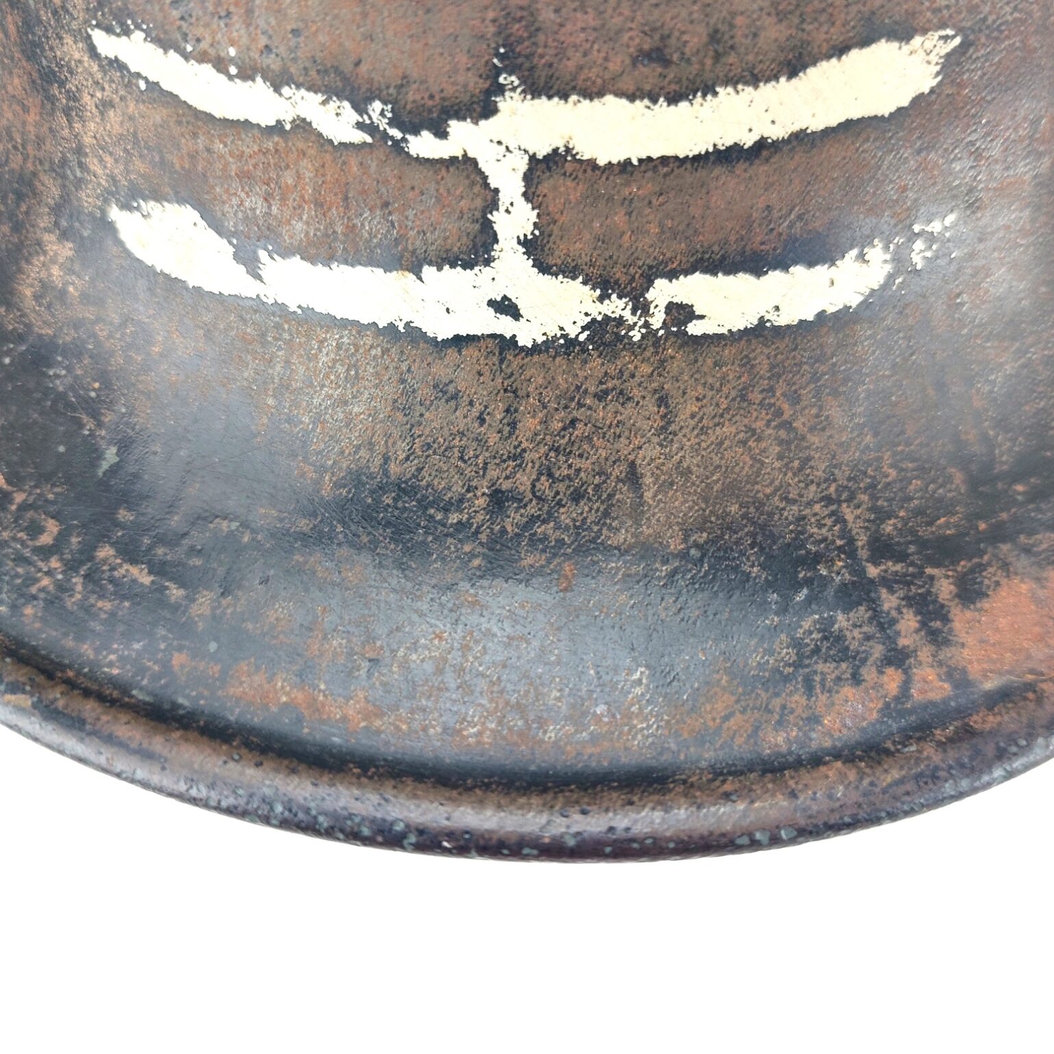 German, WW1, Original M16 Steel Helmet by Siemens & Halske A.G., Size 60 (SH60) with Postwar Skull Motif and Later Liner - Image 9