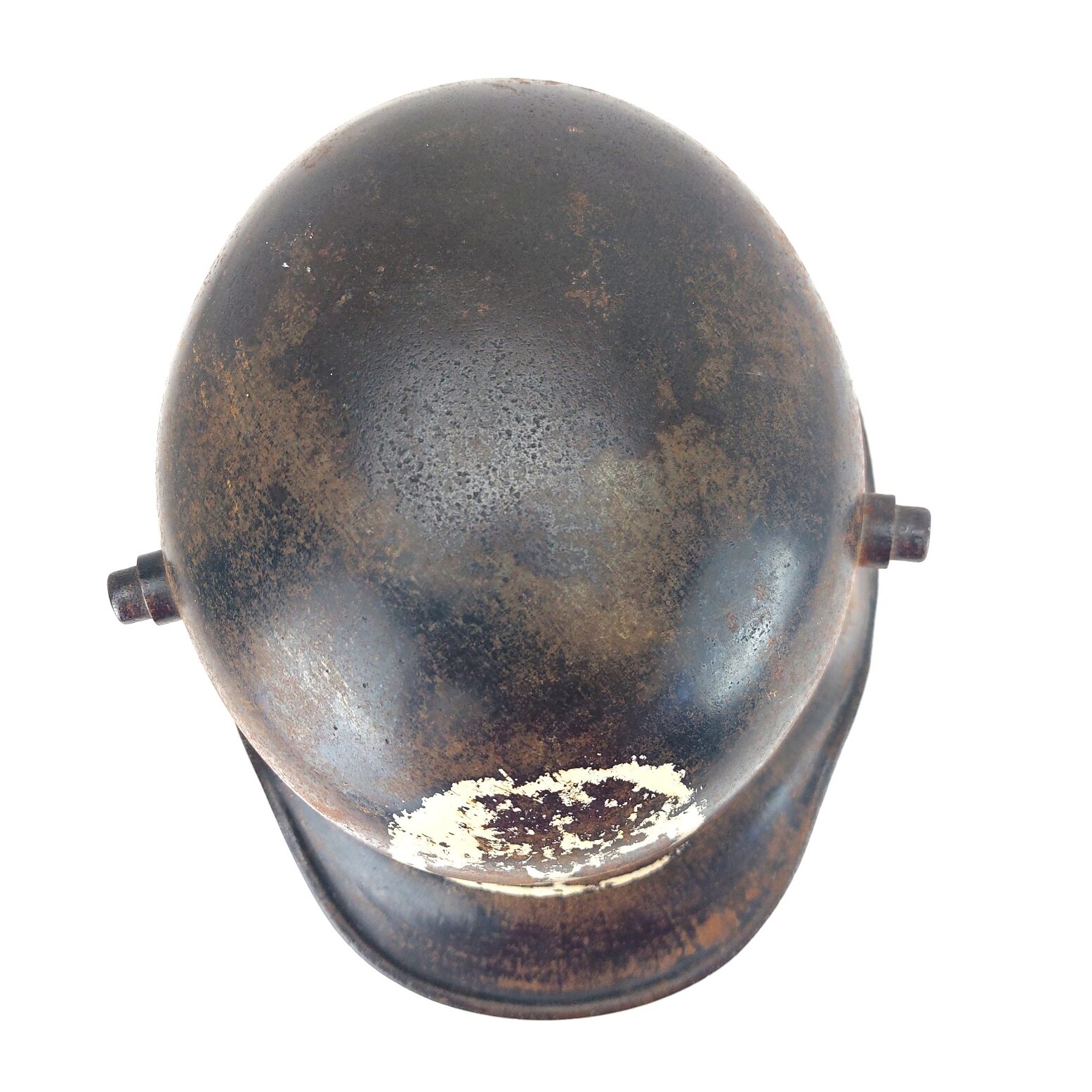 German, WW1, Original M16 Steel Helmet by Siemens & Halske A.G., Size 60 (SH60) with Postwar Skull Motif and Later Liner - Image 5