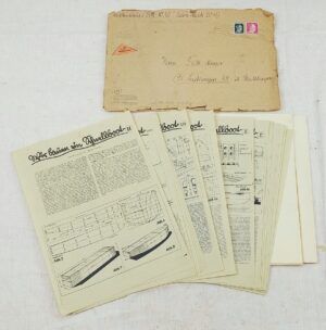German 1944 Issued Model Boat Plans For A Schnell Boat