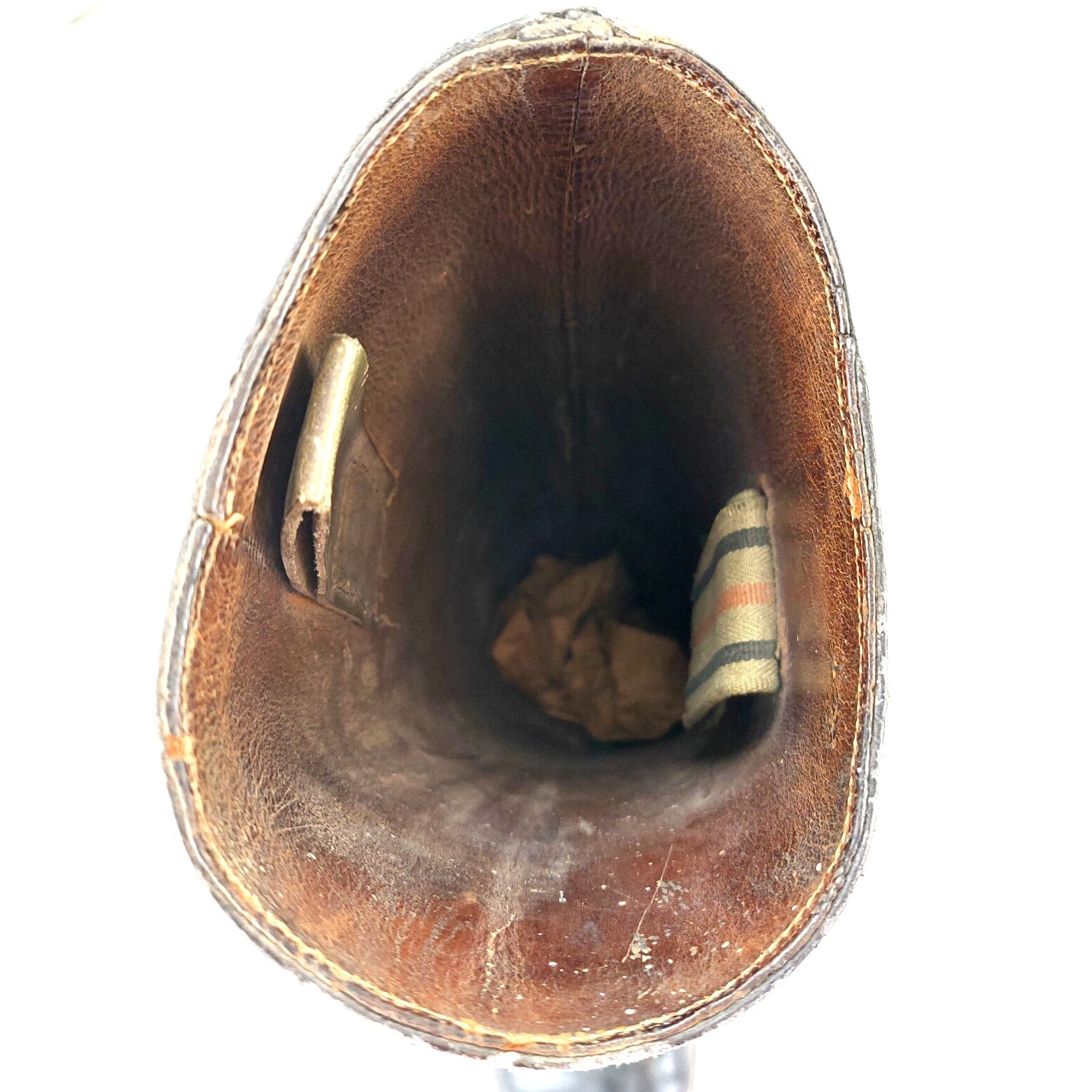 German, WW2, Officer’s High Black Leather Jack Boots with Mixed Pull Tabs, c.1939–1945 - Image 10
