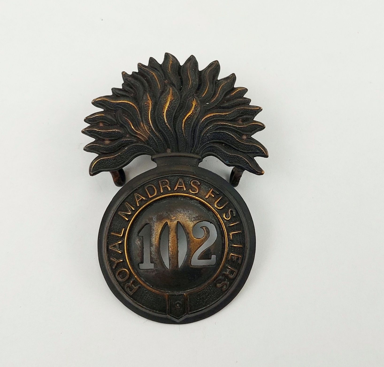 Pre 1881 Royal Madras 102nd Regiment of Foot Cap Badge