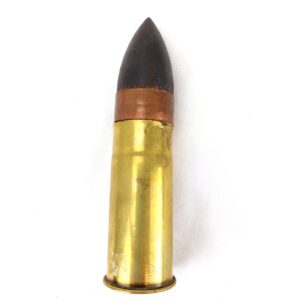 American US, WW1, 37mm Pom-Pom Inert Round — 1916 Dated Case with 1917 Dated Marked Projectile, Inert