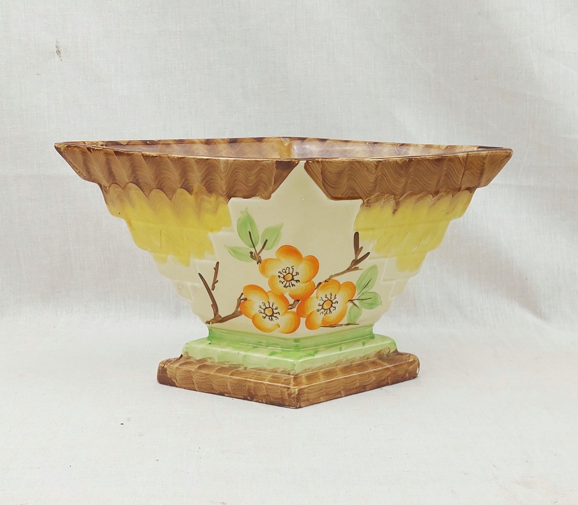 Myott & Son Diamond Shaped Art Deco Vase