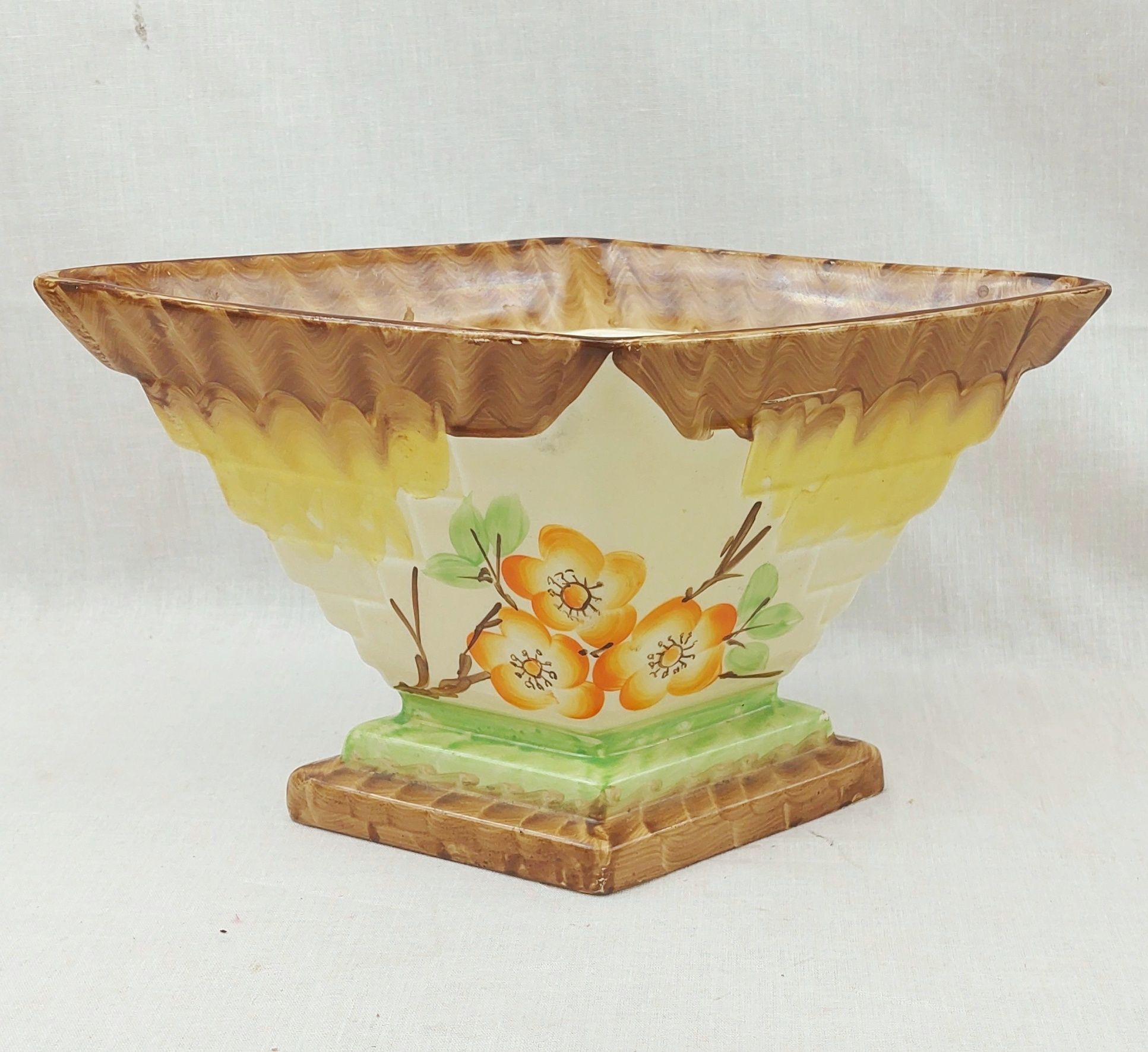 Myott & Son Diamond Shaped Art Deco Vase - Image 2