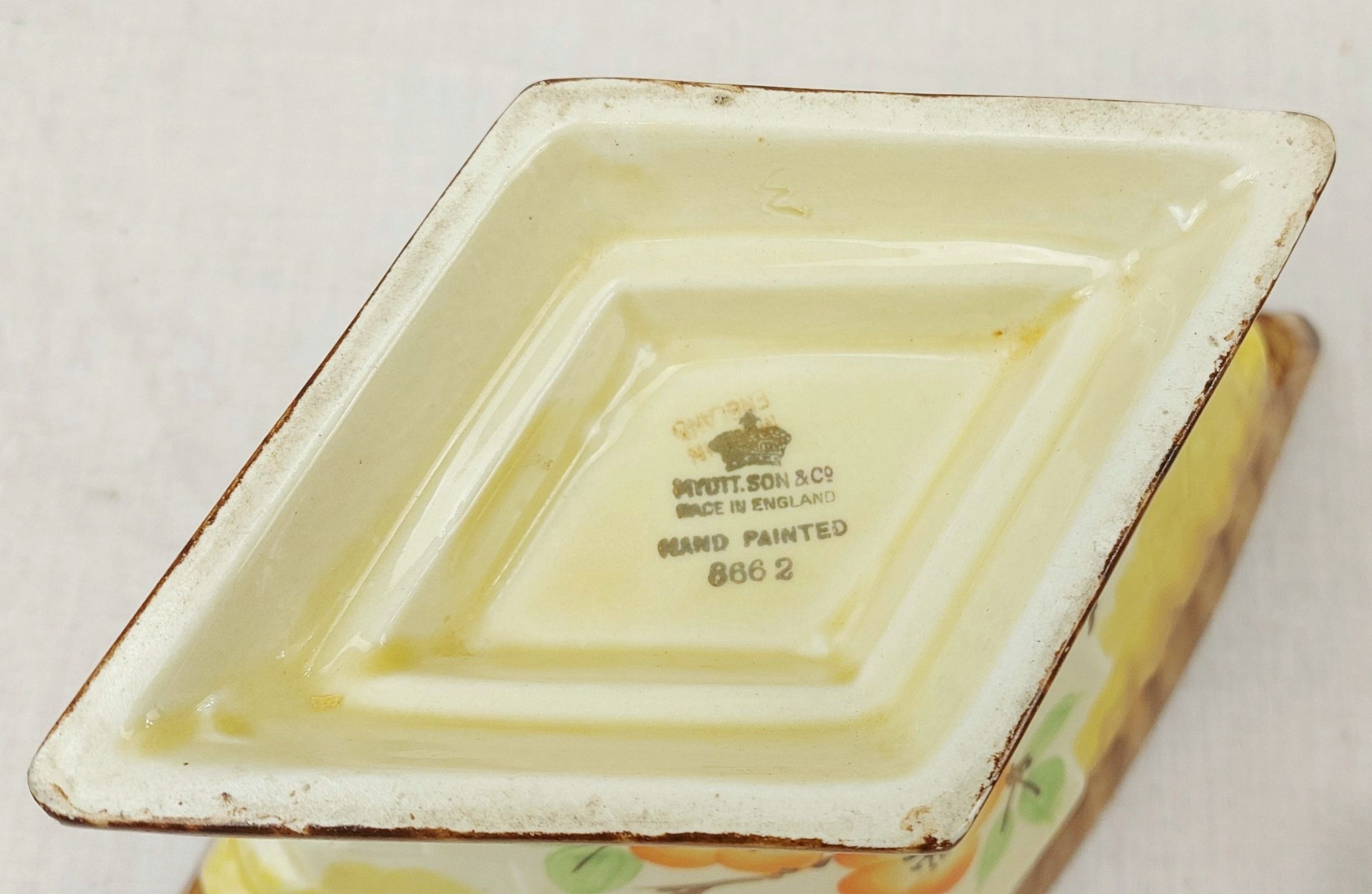 Myott & Son Diamond Shaped Art Deco Vase - Image 6
