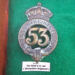 Pre-1881 53rd Regiment Of Foot Shropshire Cap Badge