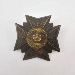 Queens Edinburgh Volunteer Rifle Brigade Cap Badge