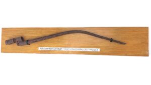 Soviet, WW2, M91/30 Socket Bayonet, Battlefield Relic, Found Königsberg, East Prussia, Mounted Display