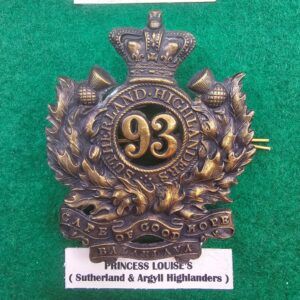 Victorian 93rd Regiment Of Foot Sutherland Highlanders Glengarry Badge #2
