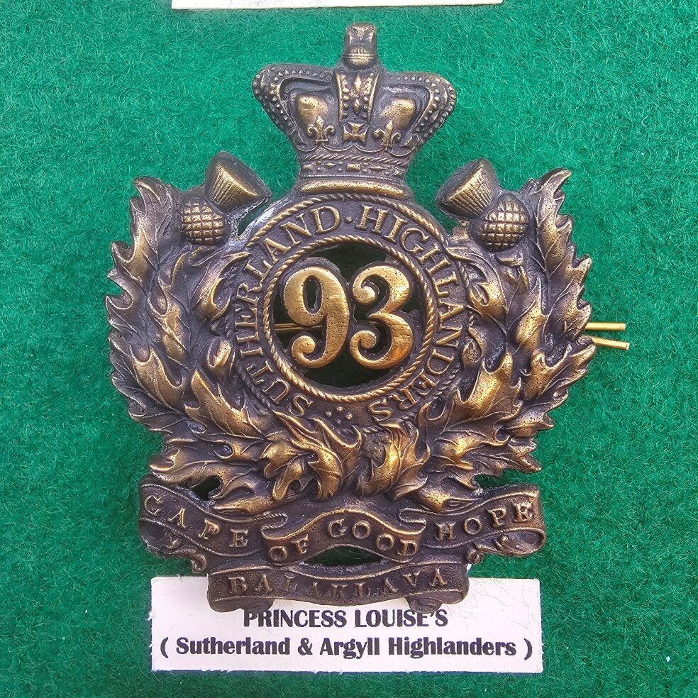 Victorian 93rd Regiment Of Foot Sutherland Highlanders Glengarry Badge #2