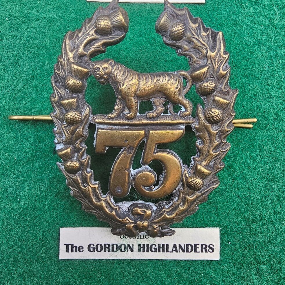 Victorian Scottish 75th Regiment Of Foot Glengarry Badge