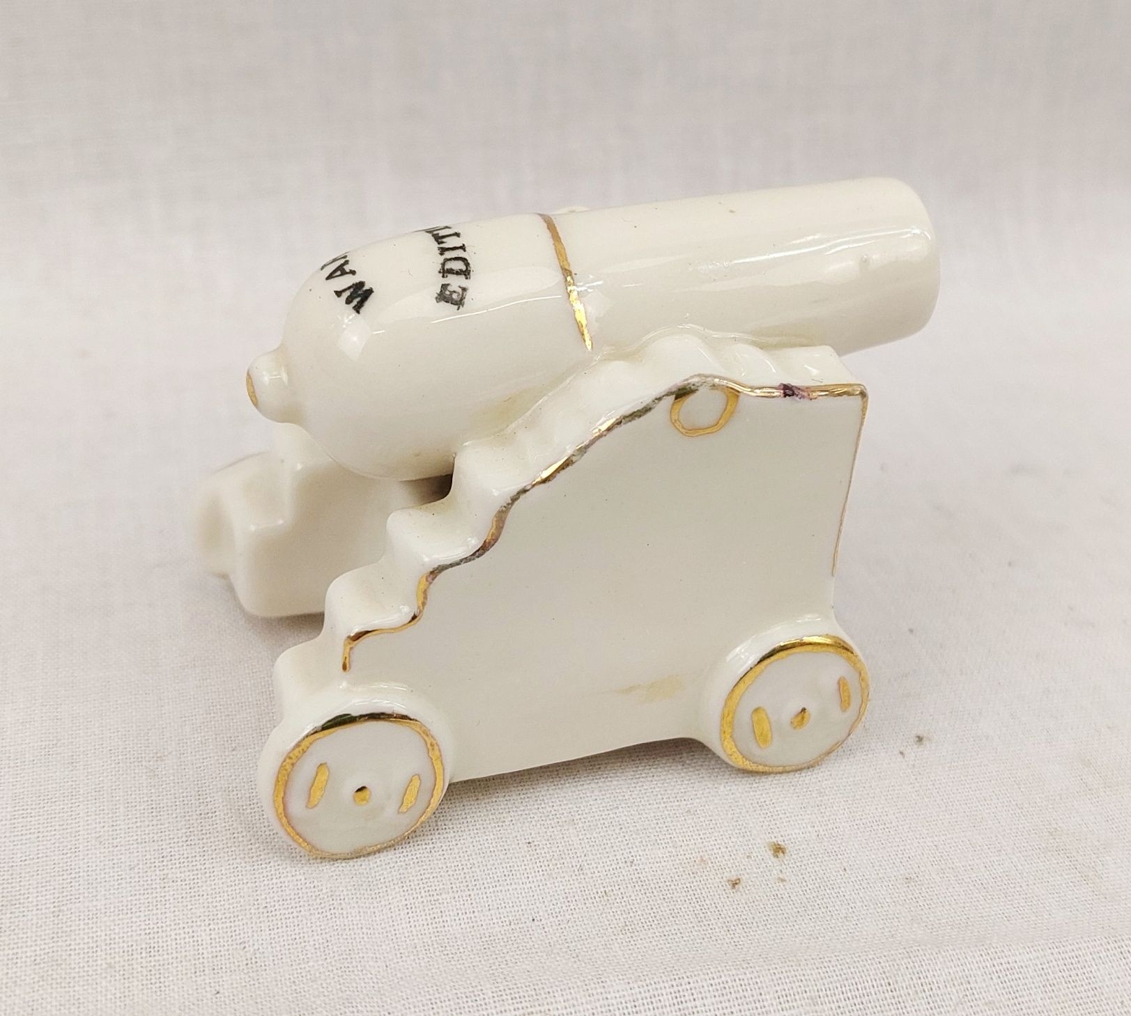 WW1 Belfast Arcadian Crested China Naval Cannon - Image 3