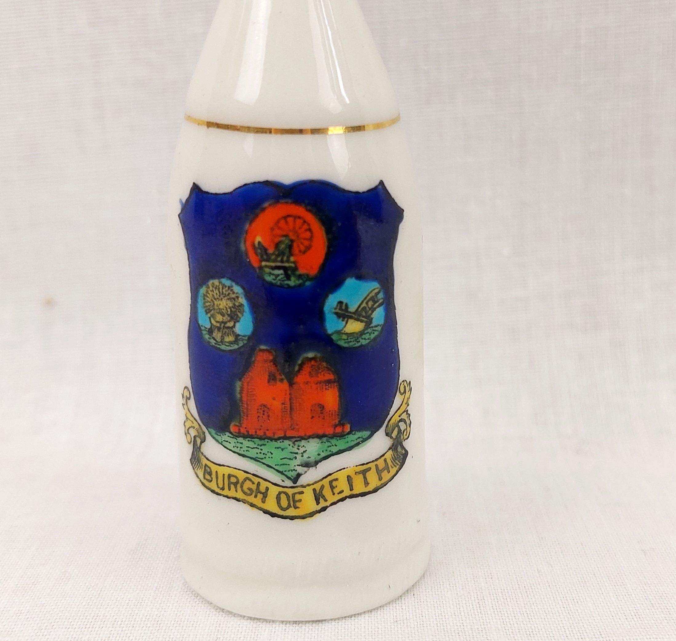 WW1 Burgh Of Keith Swan Crested China Artillery Shell - Image 3