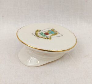 WW1 Dumfries Porcelle Crested China Officers Cap