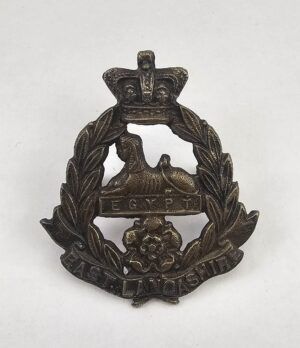 WW1 East Lancashire Regt Silver Officer Cap Badge