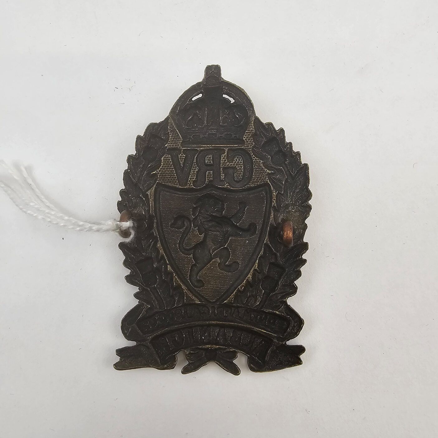 WW1 Galloway Rifle Volunteers Glengarry Cap Badge Other Ranks - Image 2