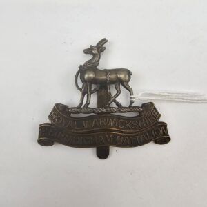 WW1 Kitcheners Army Royal Warwickshire Cap Badge