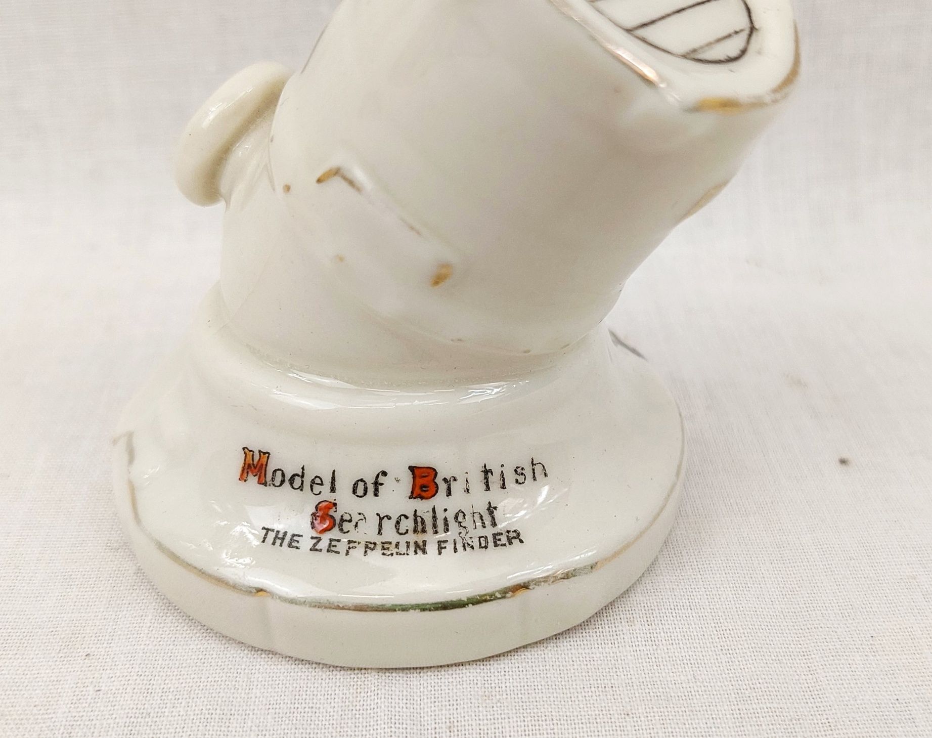WW1 London Carlton Crested China Searchlight - Image 4