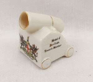 WW1 London Carlton Crested China Trench Mortar