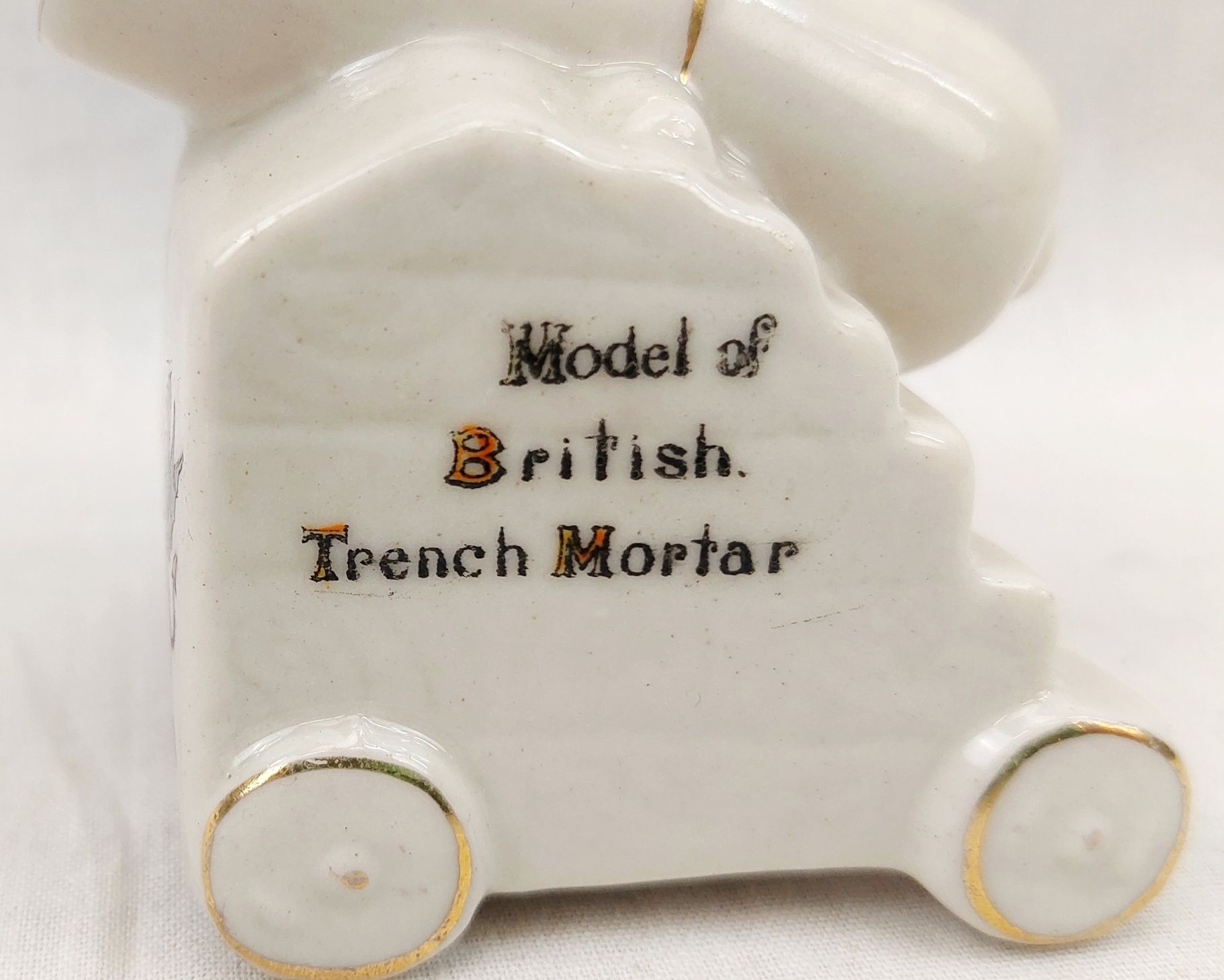 WW1 London Carlton Crested China Trench Mortar - Image 4