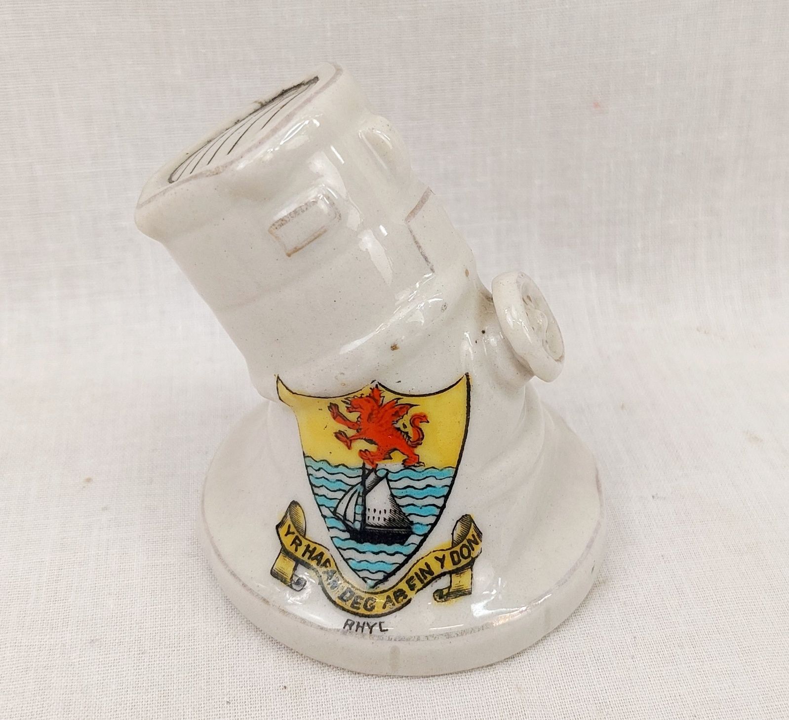 WW1 Rhyl Carlton Crested China Searchlight - Image 2