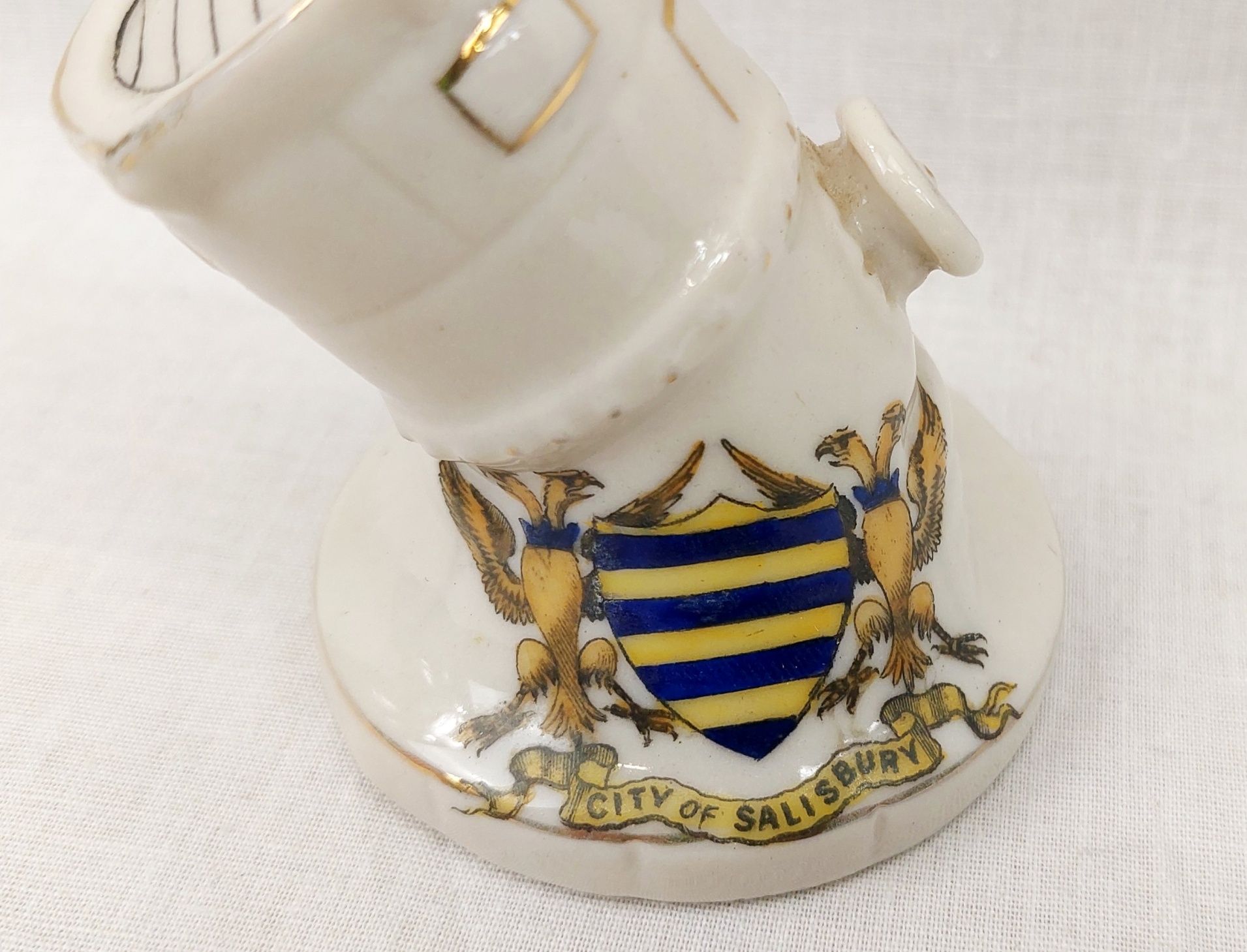 WW1 Salisbury Carlton Crested China Searchlight - Image 4