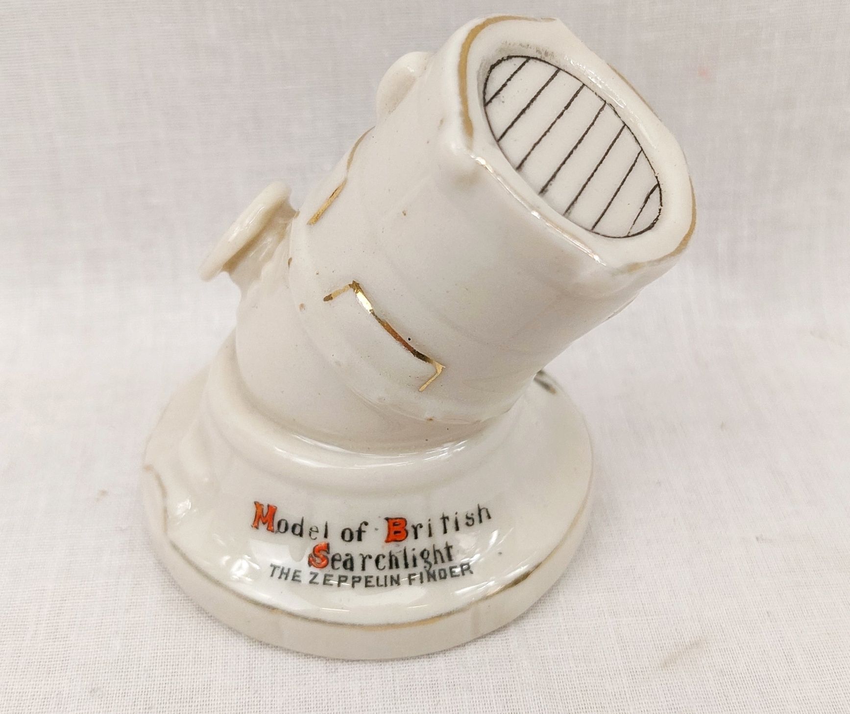 WW1 Salisbury Carlton Crested China Searchlight - Image 2