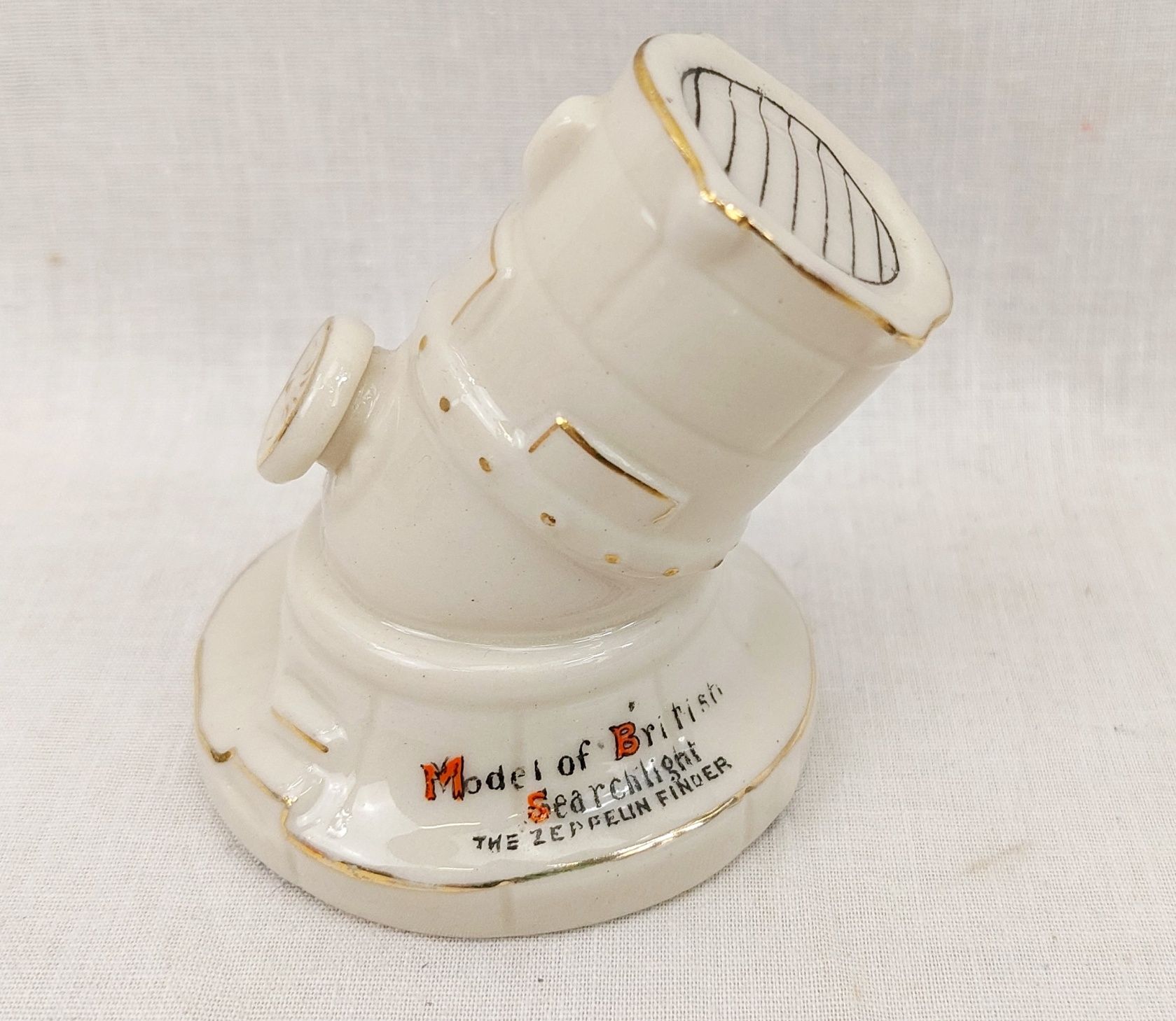WW1 Shoeburgyness Carlton Crested China Searchlight - Image 2