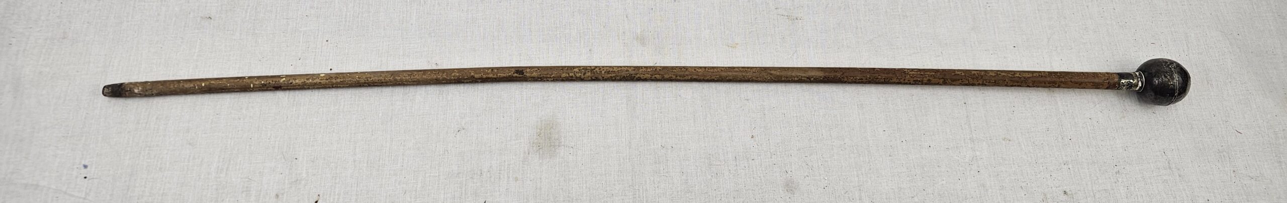 WW1 The Buffs Royal East Kent Regiment Swagger Stick With Silver Pommel #2