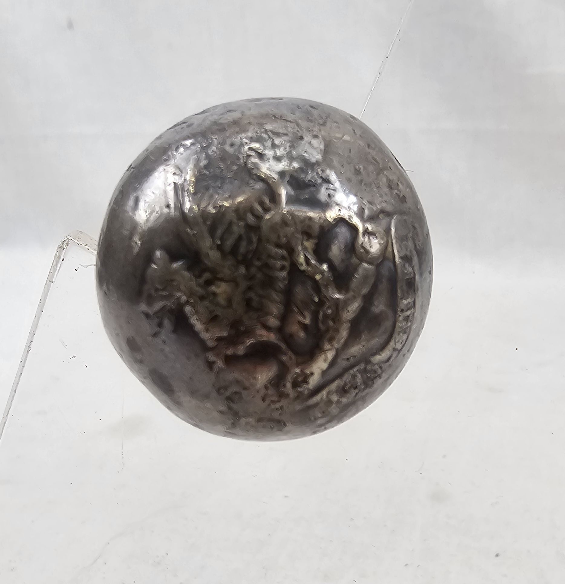 WW1 The Buffs Royal East Kent Regiment Swagger Stick With Silver Pommel #2 - Image 2