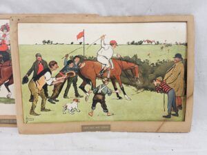 c1900 Lance Thackeray And Lionel Edwards Chromolithograph Last But Not Least