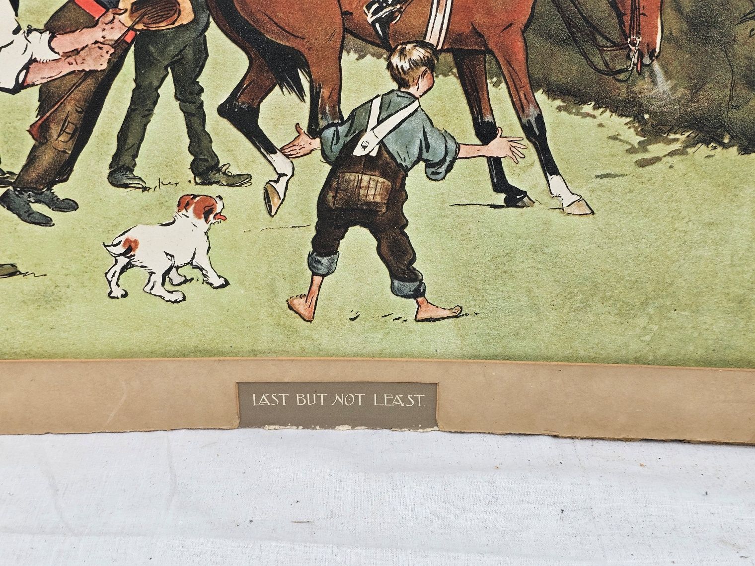 c1900 Lance Thackeray And Lionel Edwards Chromolithograph Last But Not Least - Image 2
