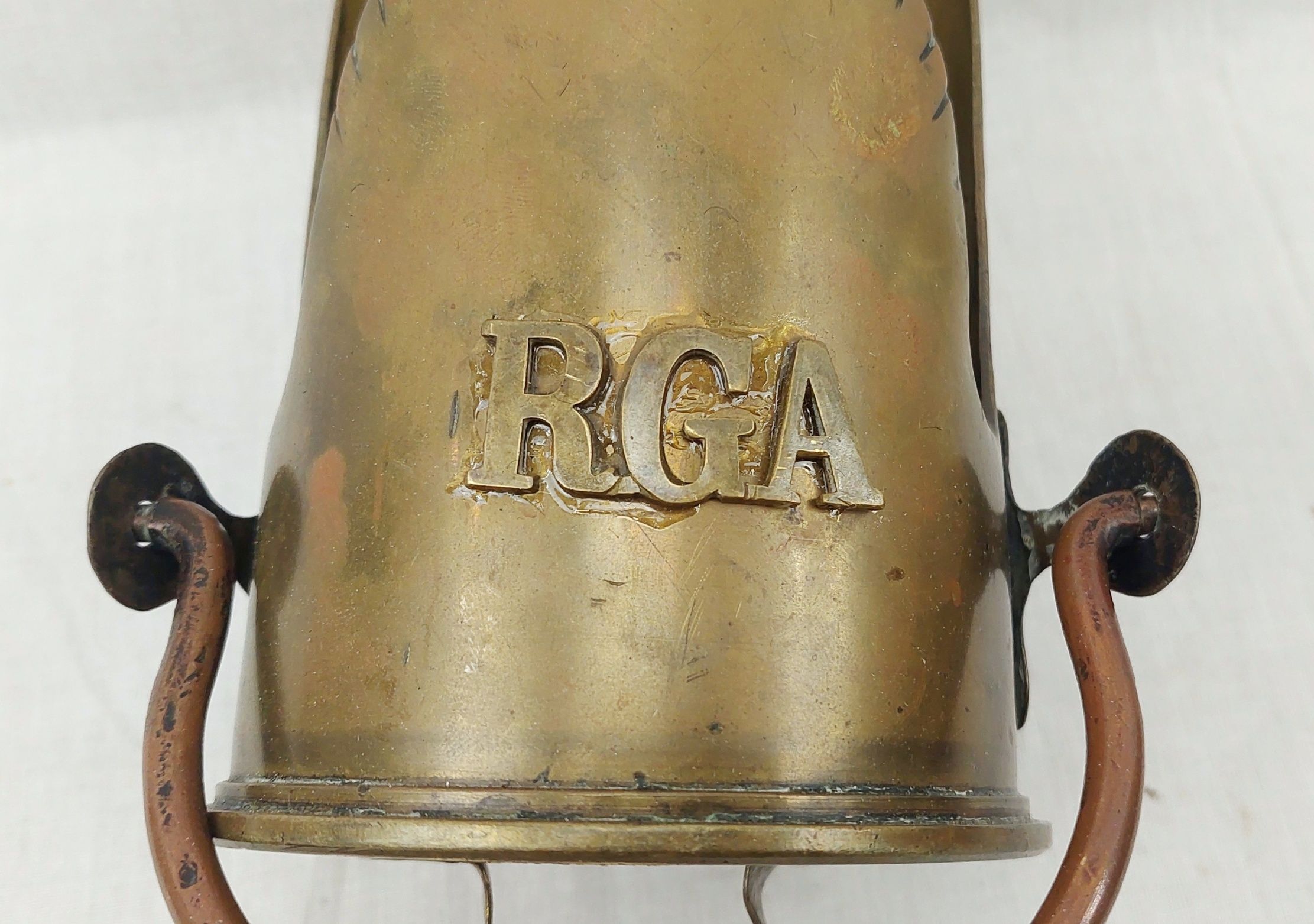 1916 18 Pounder Royal Garrison Artillery Trench Art Coal Scuttle - Image 6
